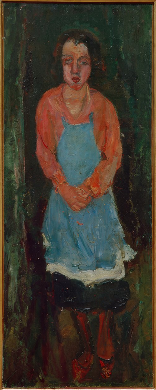 Cuisinière en tablier bleu tekijältä Chaim Soutine