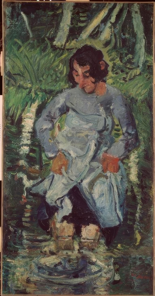 Femme entrant dans l’eau tekijältä Chaim Soutine