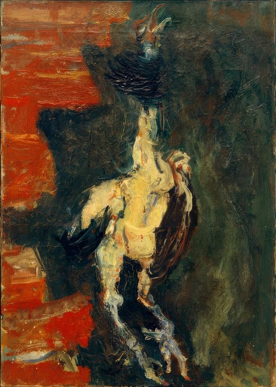 Huhn, vor Backsteinmauer hängend tekijältä Chaim Soutine