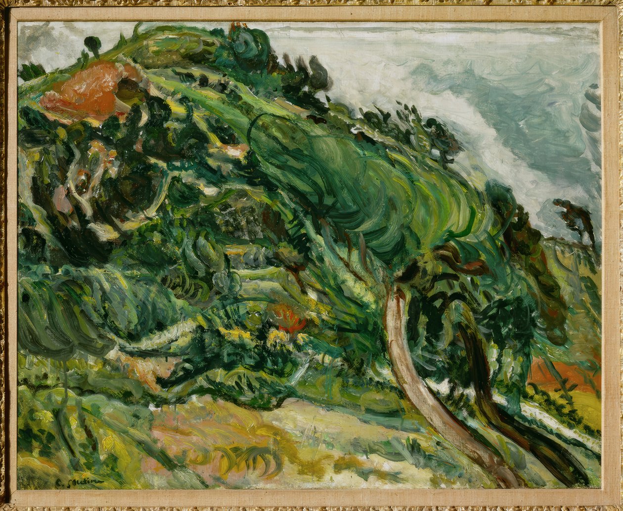 Maisema puiden kanssa tekijältä Chaim Soutine