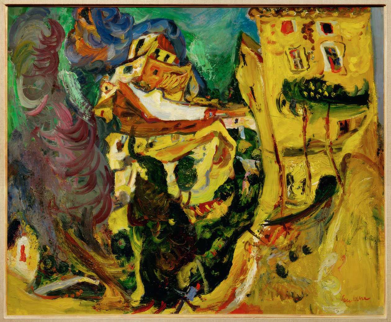 Landschaft in Cagnes (La Gaude, Ranska) tekijältä Chaim Soutine