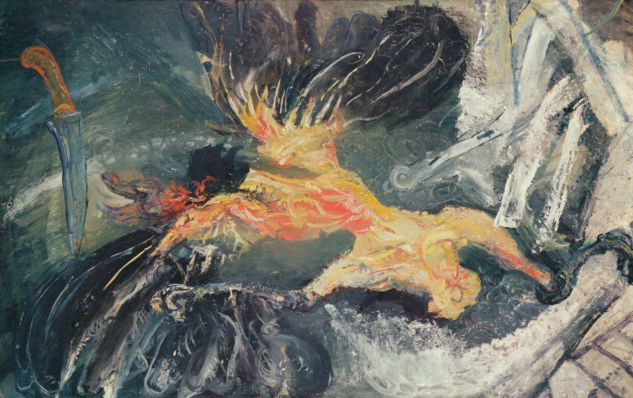 Siipikarja, n.1925-26 (öljy kartongille) tekijältä Chaim Soutine