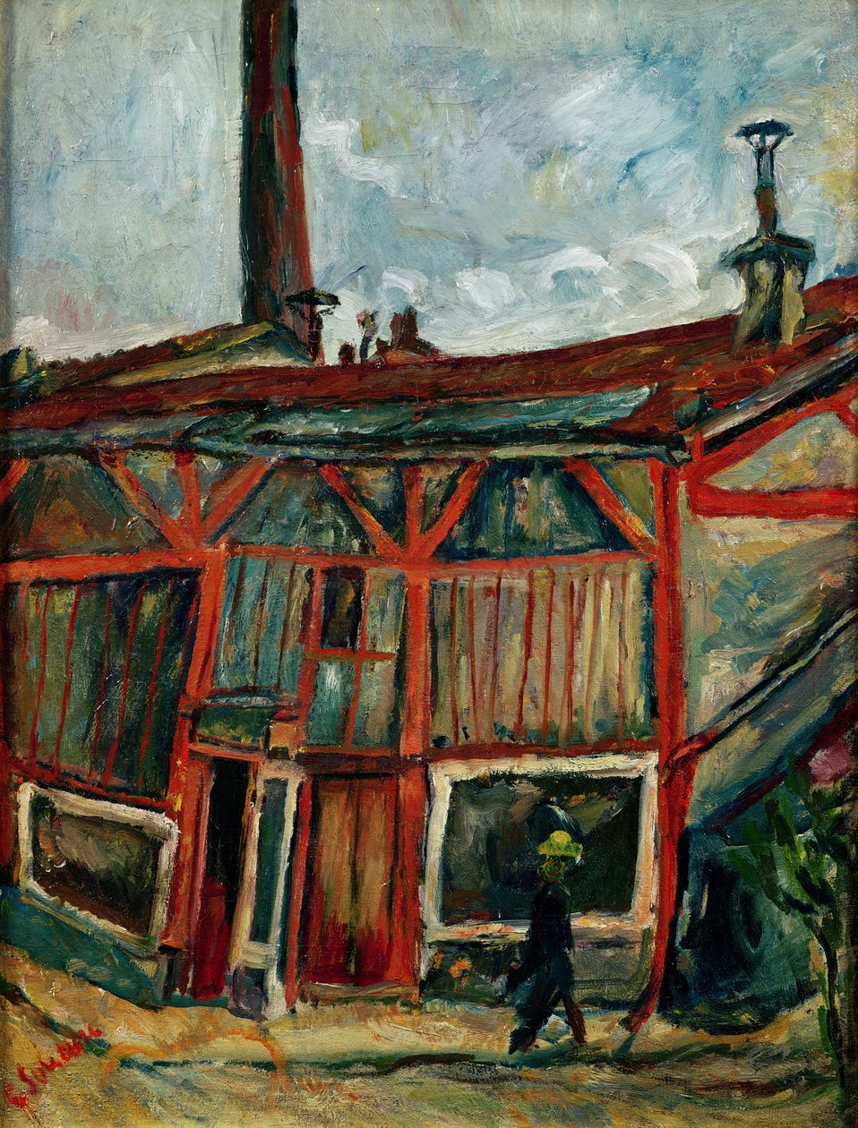 Studiot Falguieren kaupungissa, 1914 tekijältä Chaim Soutine