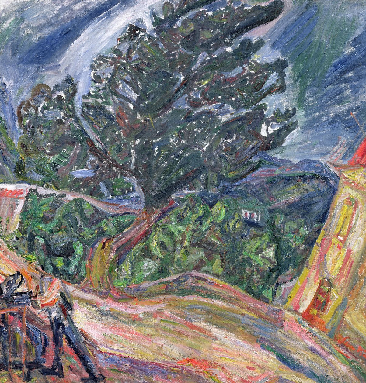 Suuri sininen puu, 1940-42 tekijältä Chaim Soutine