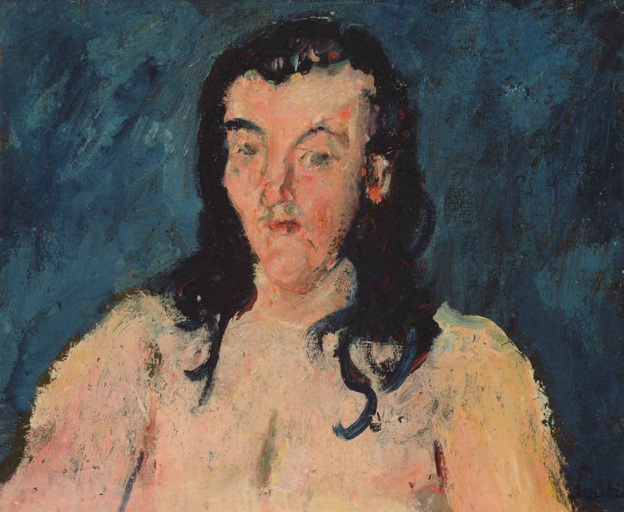 Torso sinisellä taustalla, 1927-28 tekijältä Chaim Soutine