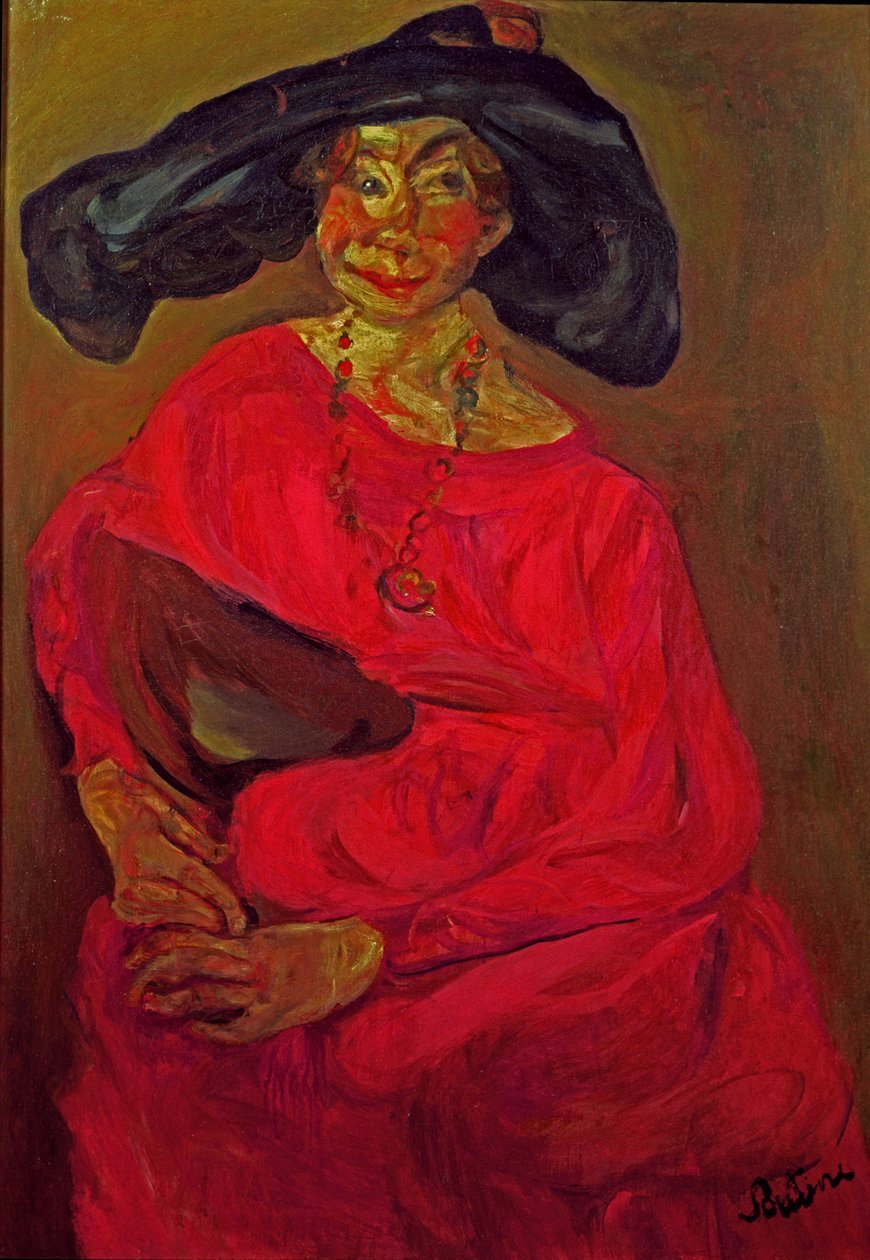 Nainen punaisessa tekijältä Chaim Soutine