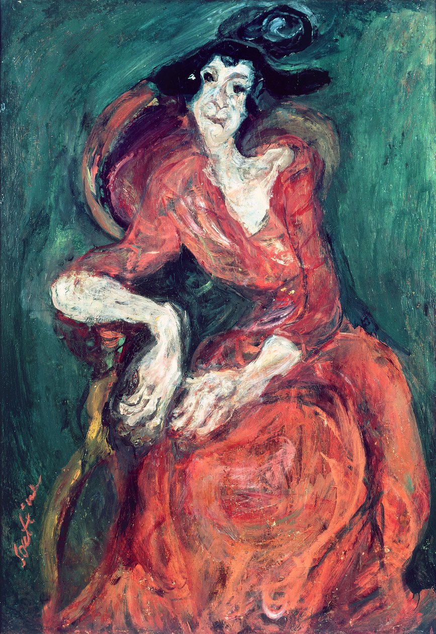 Nainen punaisessa, 1922 tekijältä Chaim Soutine