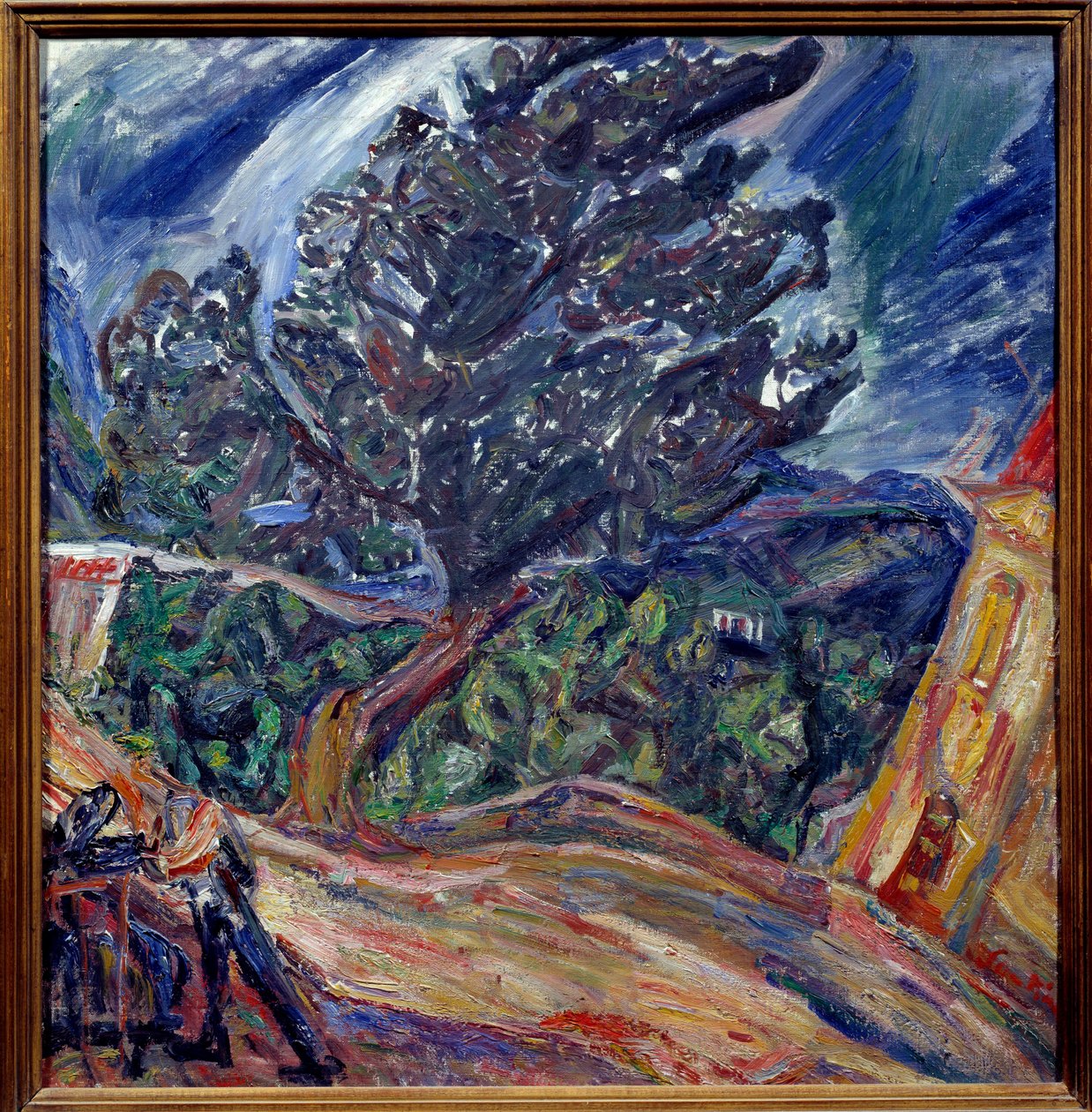 Chaim Soutinen Big Tree Blue -maalaus tekijältä Chaim Soutine