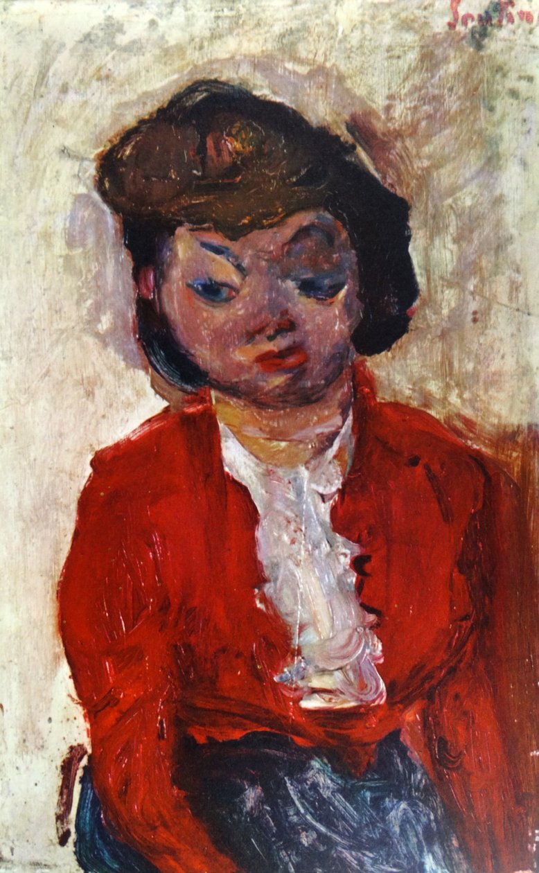Englantilainen nainen 1922, kirjoittanut Chaïm Soutine (1893-1943). tekijältä Chaim Soutine