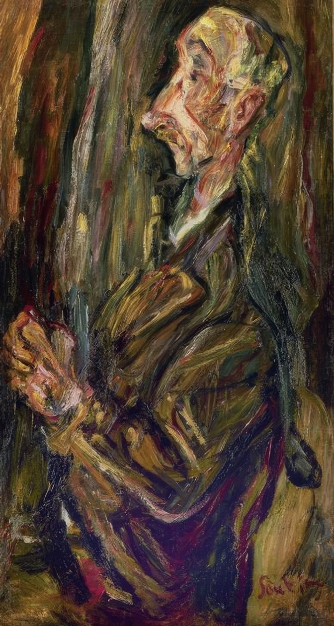 HOMBRE EN ORACION – SIGLO XX – EXPRESIONISMO FRANCES tekijältä Chaim Soutine