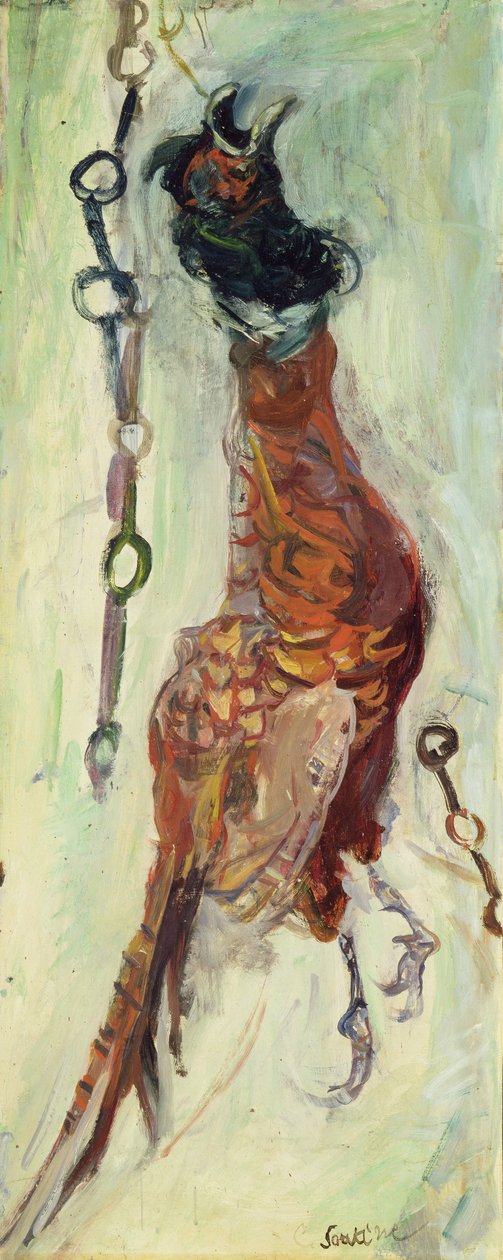 Riippuva fasaani, n. 1925-1930 (öljy kankaalle) tekijältä Chaim Soutine