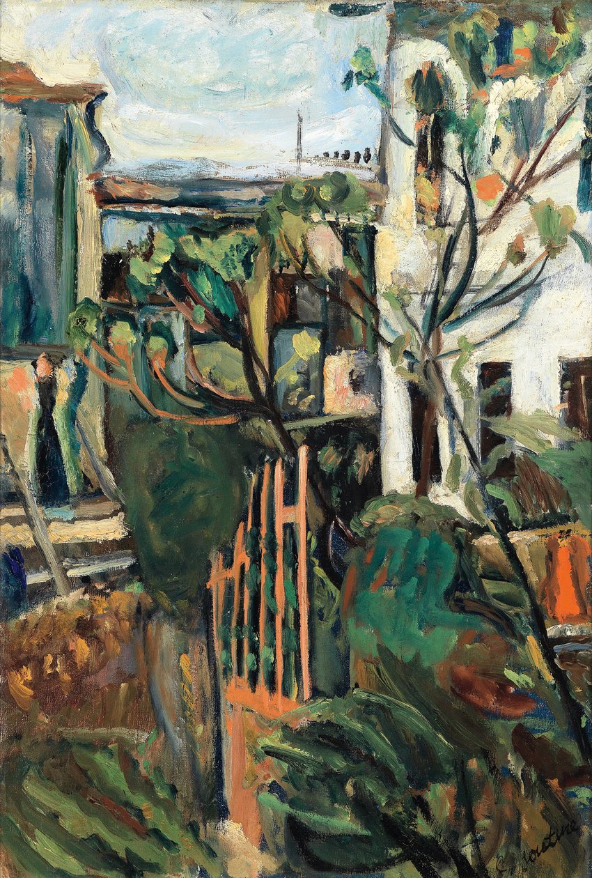 Talo lähellä Pariisia Talo lähellä Pariisia, 1918 tekijältä Chaim Soutine