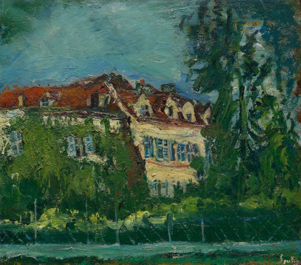 Landschaft mit Haus tekijältä Chaim Soutine