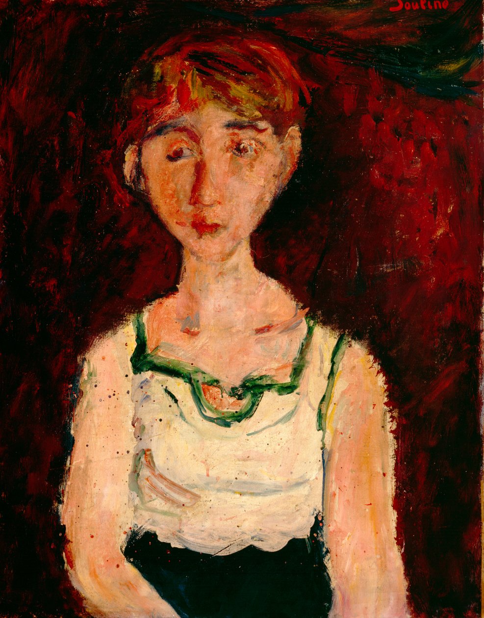 Pikkutyttö (öljy kankaalle) tekijältä Chaim Soutine