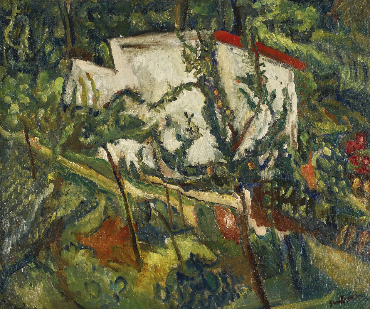 Clamartin talo, n. 1918 tekijältä Chaim Soutine