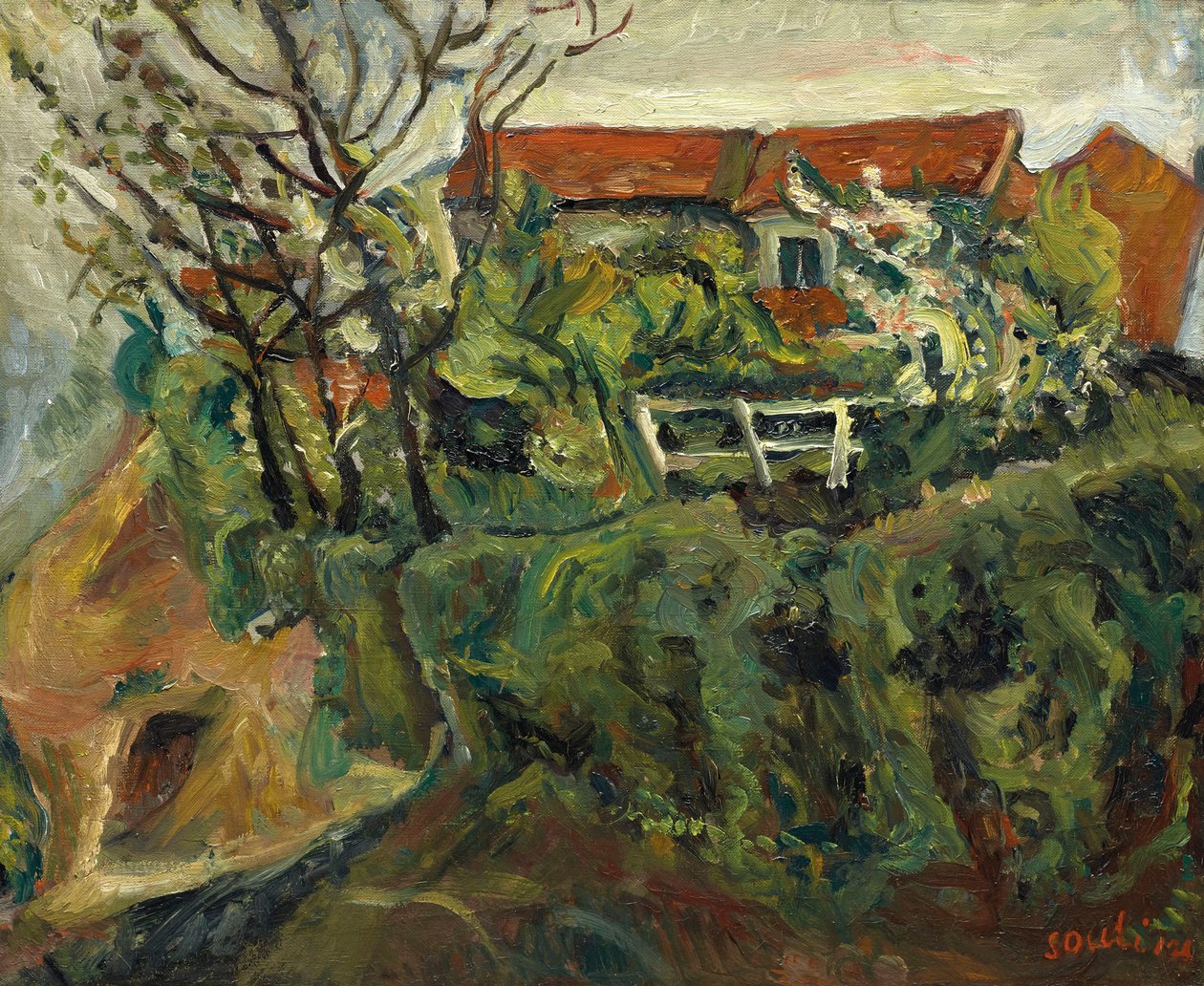 Talot maisemassa, noin 1918-1919. tekijältä Chaim Soutine