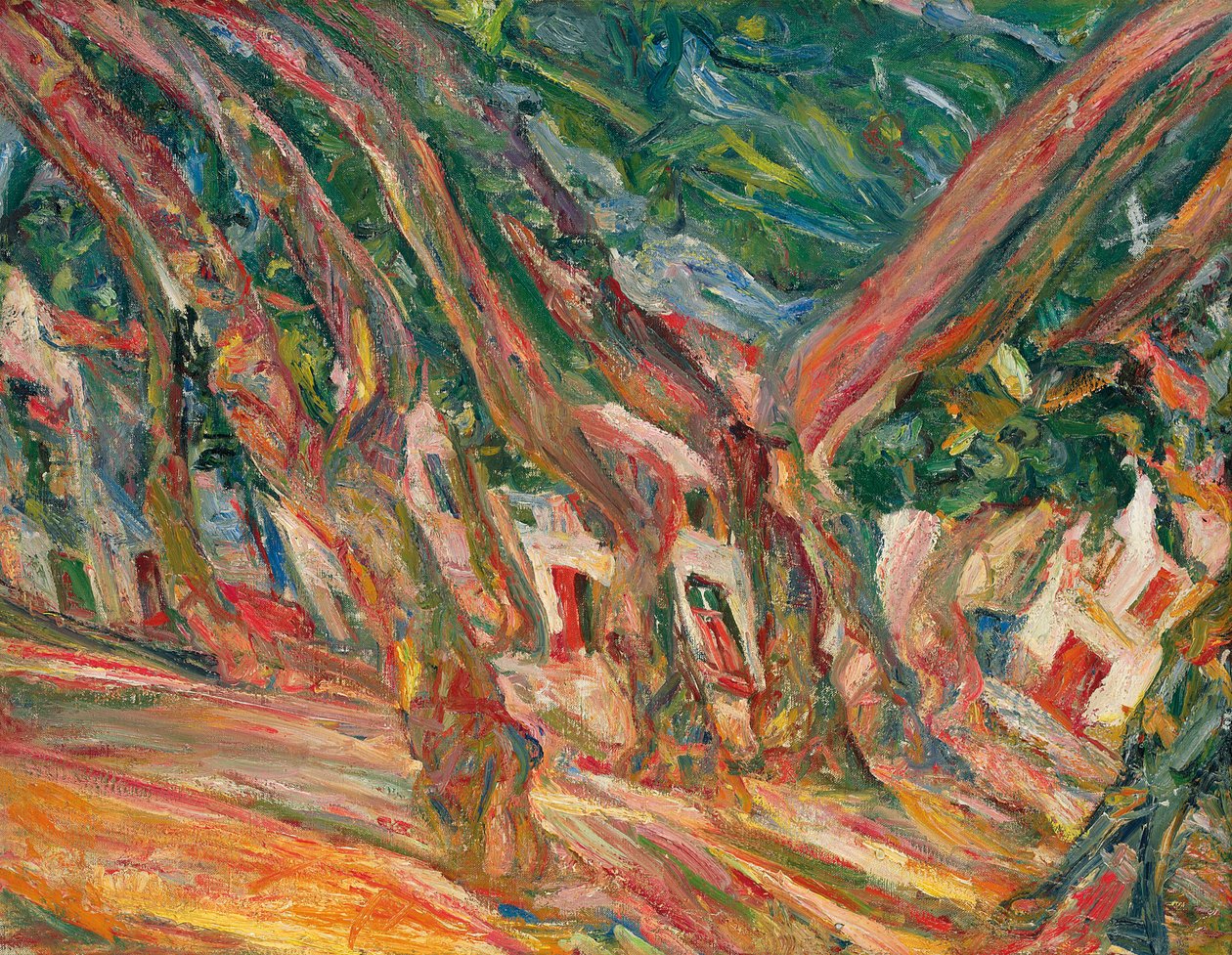 Planeetat Ceretissä; Les planes a Ceret, noin 1920 tekijältä Chaim Soutine