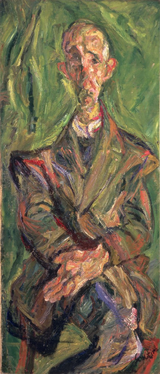 Miehen muotokuva, n. 1921 tekijältä Chaim Soutine