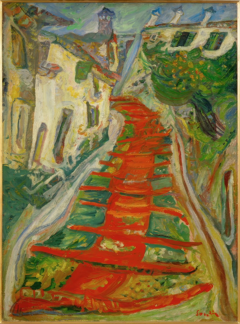 Punaiset portaat Cagnesissa tekijältä Chaim Soutine