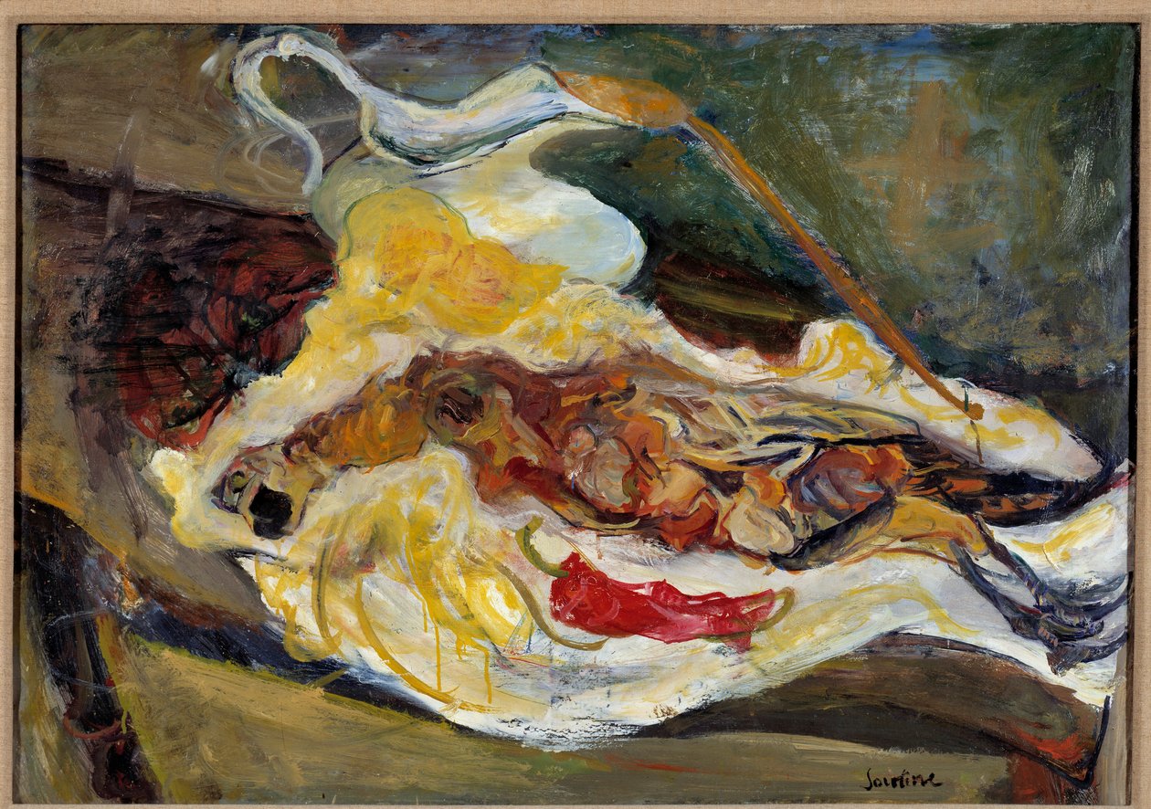 Chaim Soutinen (1893-1943) asetelma fasaanin kanssa 1900-luku. Himmeä. 0,64 x 0,92 m Pariisi, Musee de l