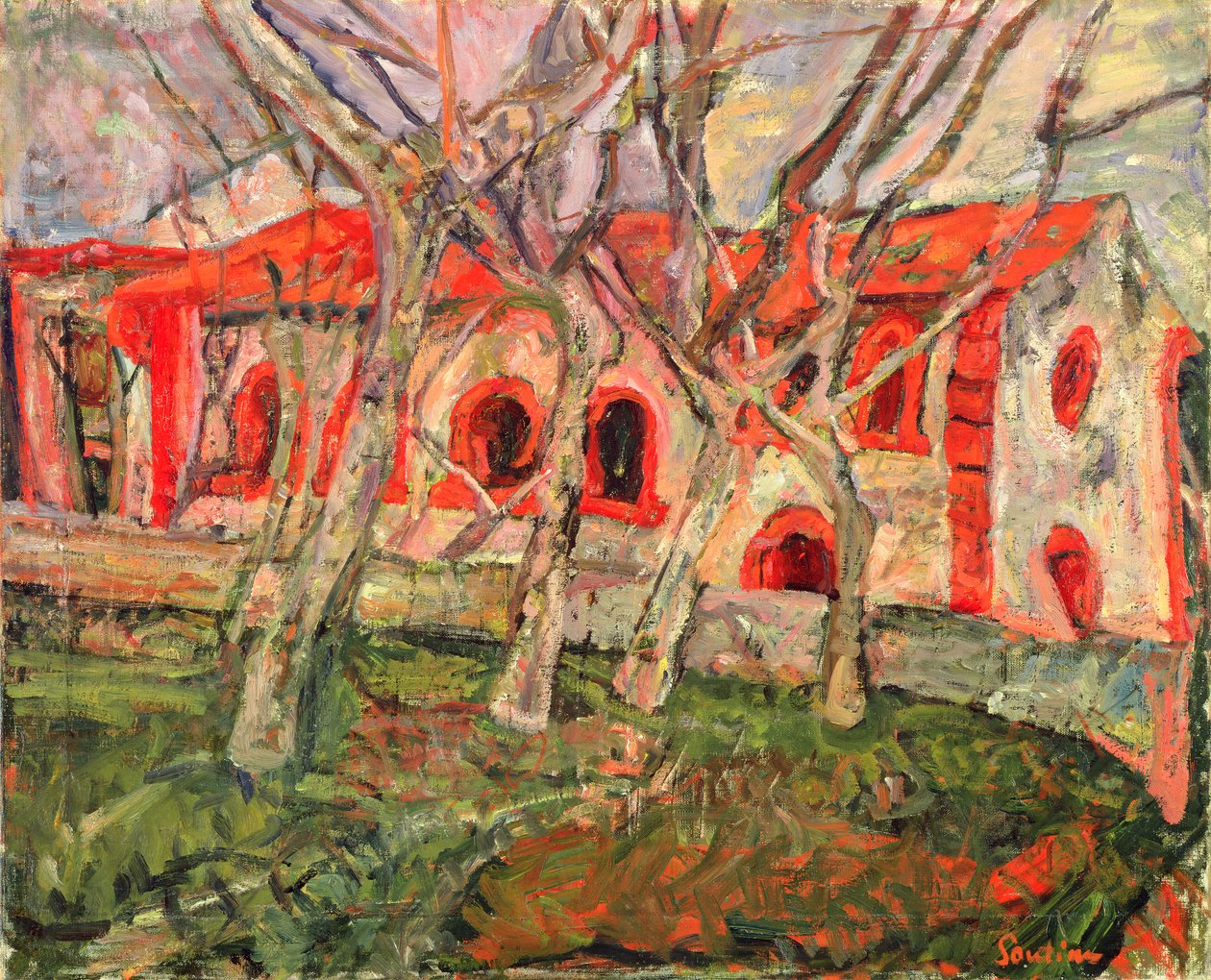 Punainen kirkko tekijältä Chaim Soutine