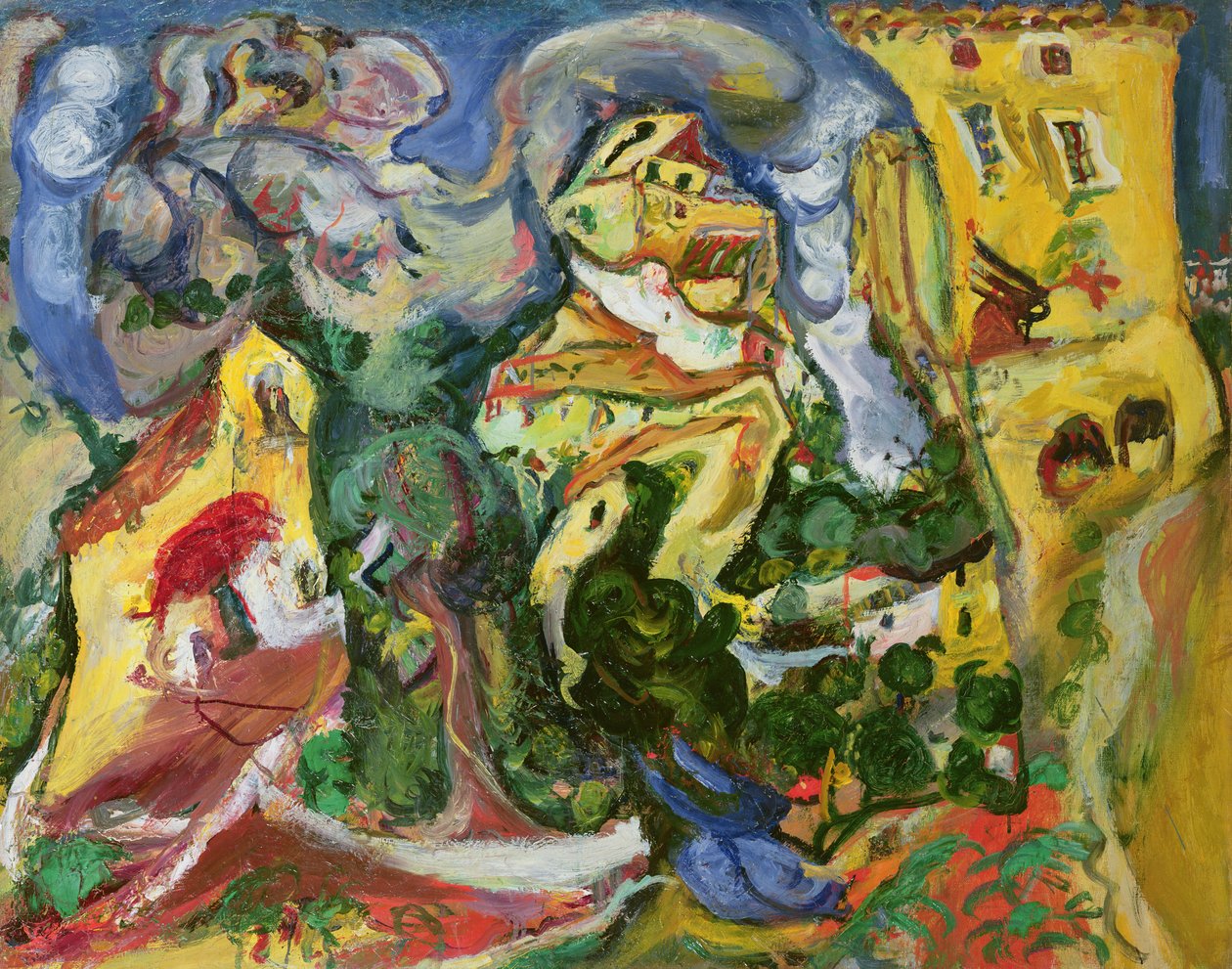 Kylä, noin 1923 tekijältä Chaim Soutine