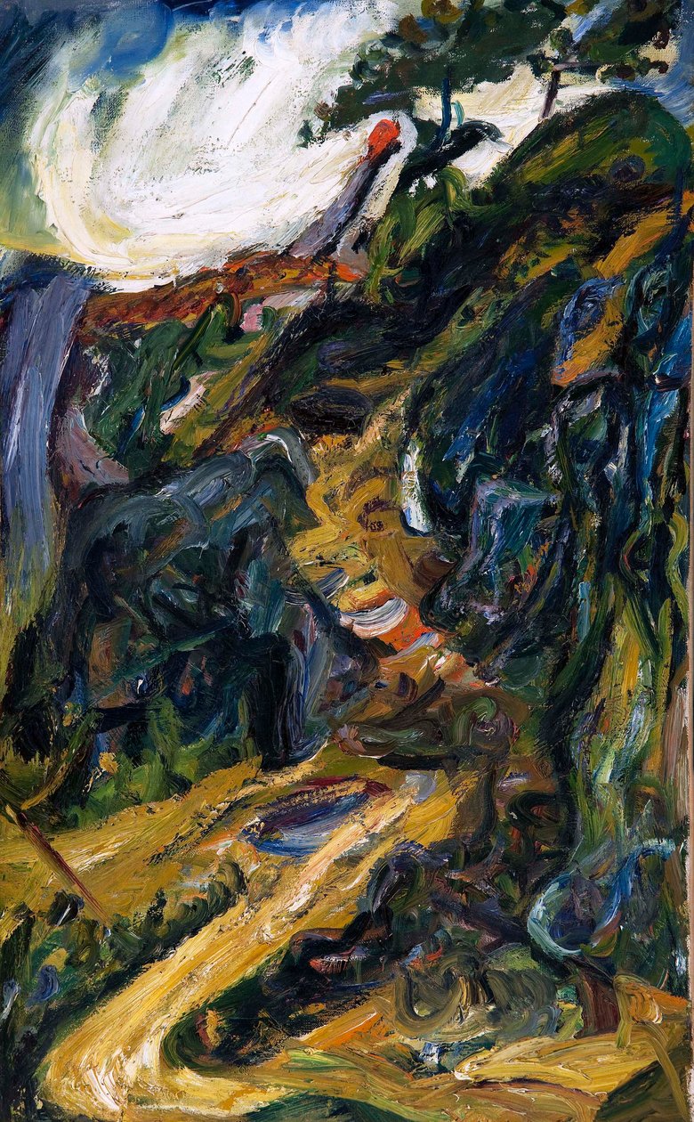 Mutkainen tie, lähellä Gréolièresiä tekijältä Chaim Soutine