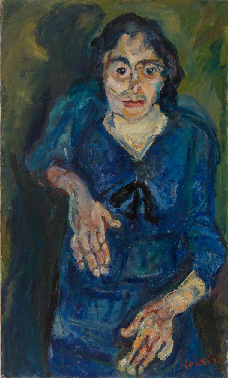 Nainen sinisessä tekijältä Chaim Soutine