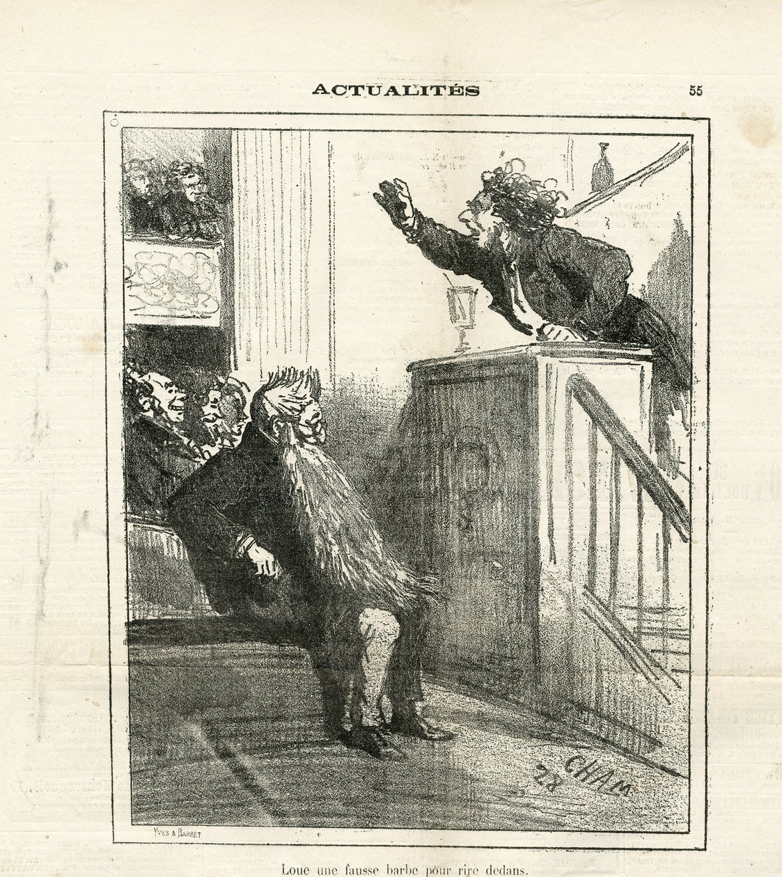 aKuva Chamista (1819-1879) Le Charivarissa tekijältä Amédée de Noé
