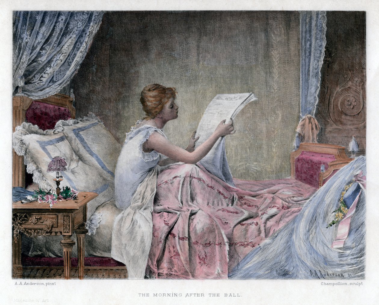"The Morning after the Ball", 1800-luvun loppu. tekijältä Champollion