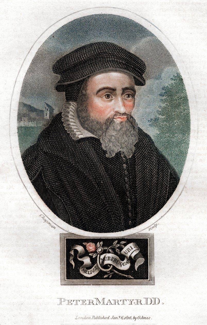 Pietro Martire Vermigli 1499-1562, italialainen teologi, 1816. tekijältä Chapman and Co
