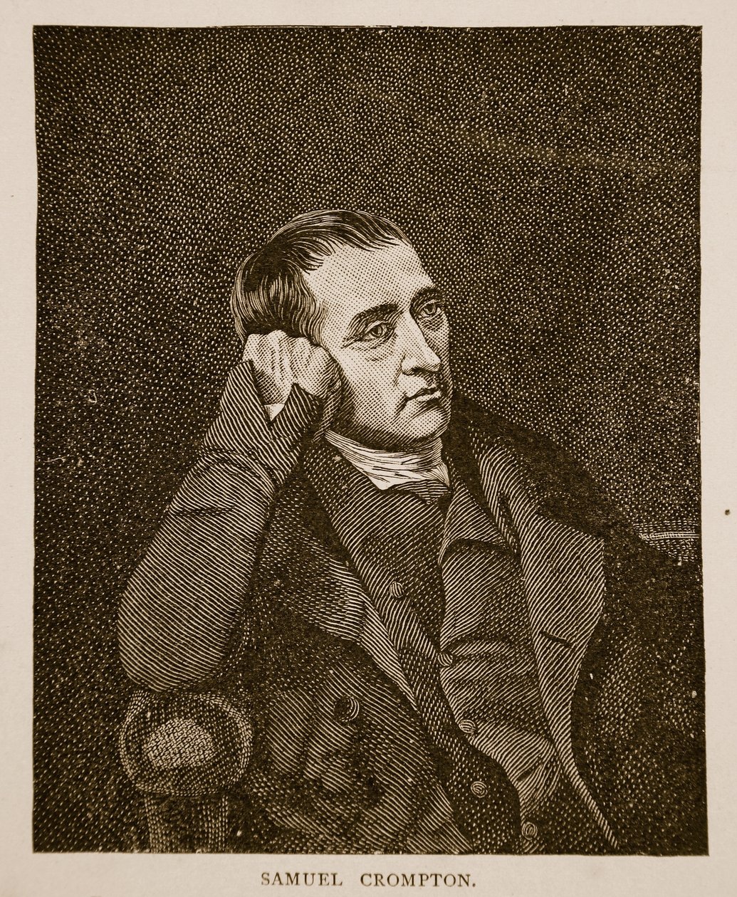 Samuel Crompton, kaiverrus C. Turner (1774-1857) tekijältä Charles Allingham