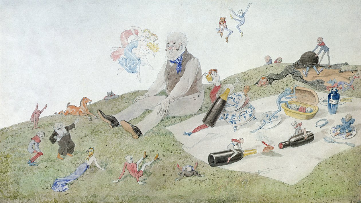 Lumottu piknik, 1882 tekijältä Charles Altamont Doyle