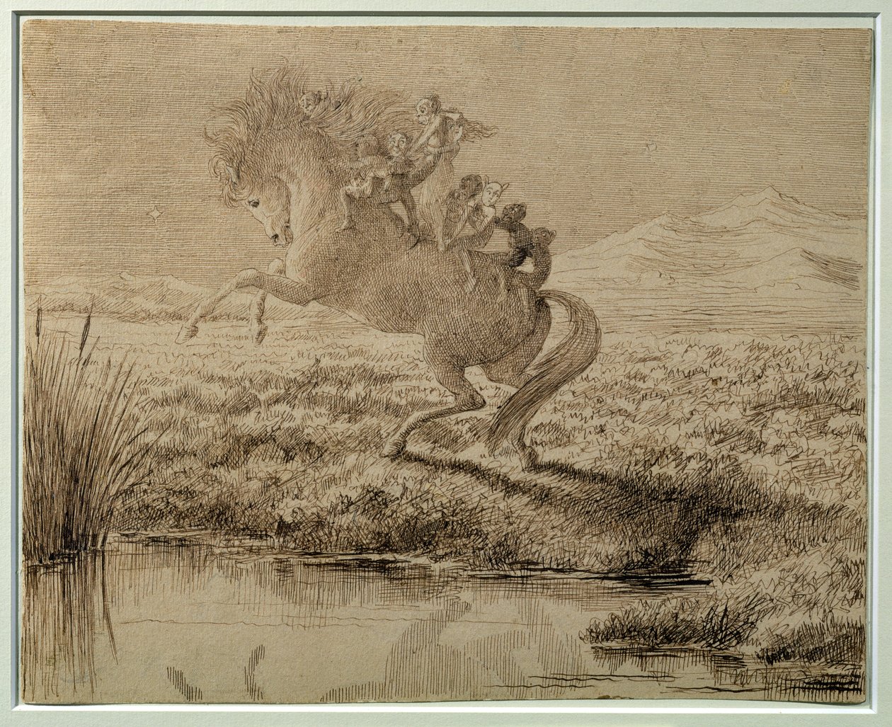 The Escape (kynä ja muste) tekijältä Charles Altamont Doyle