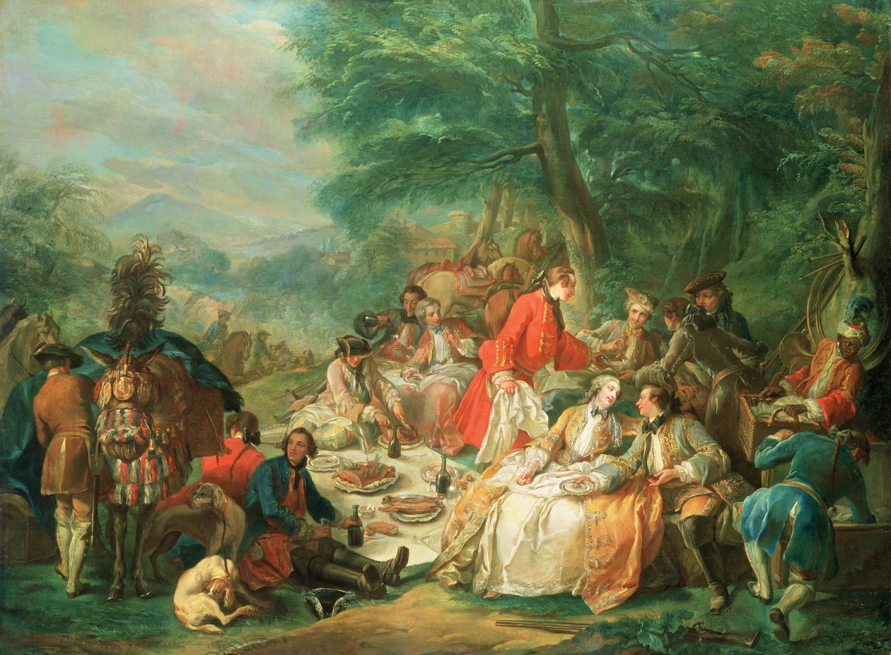 La Chasse, 1700-luku tekijältä Charles Amedee Philippe van Loo