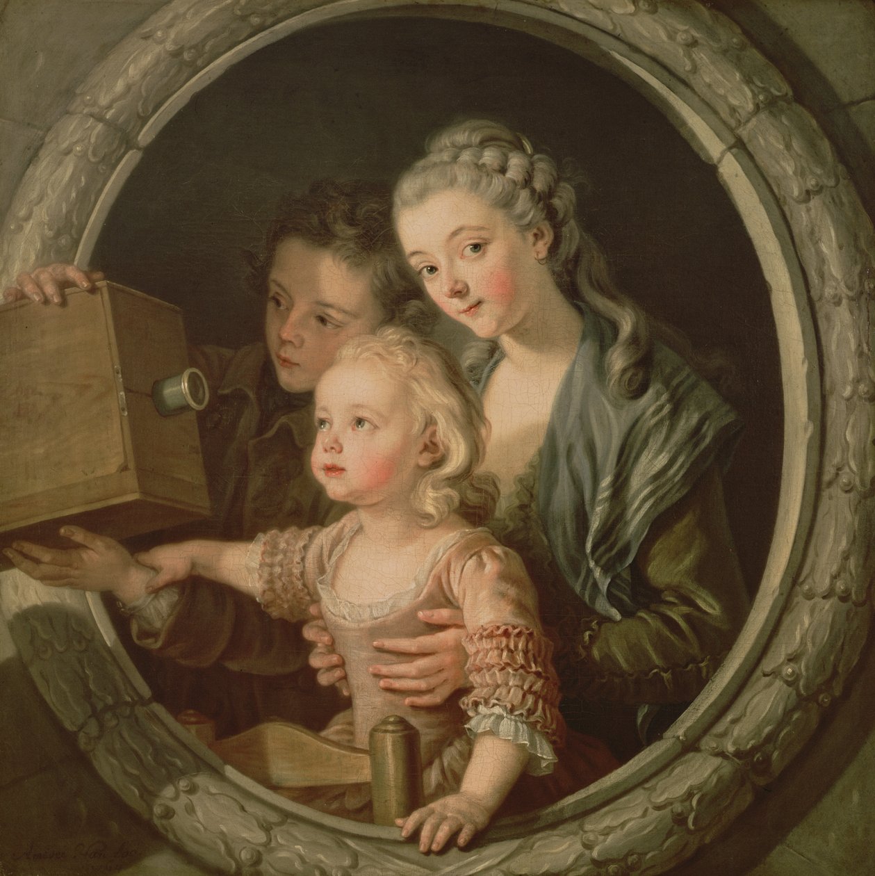 Camera Obscura, 1764 tekijältä Charles Amedee Philippe van Loo