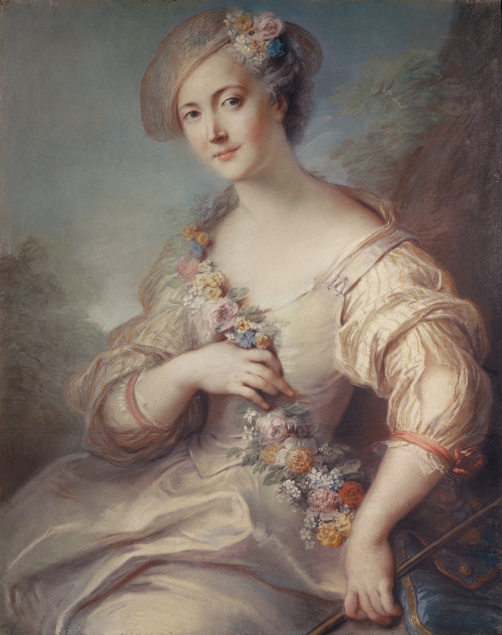 Marquise de Beuvron (pastelli) tekijältä Charles Antoine Coypel