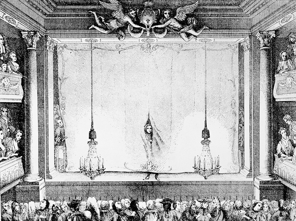 Comedie Francaise Molieren aikana (1622-73) Palais Royal Auditoriumissa tekijältä Charles Antoine Coypel