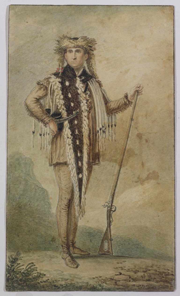 Kapteeni Meriwether Lewis, 1807 (wc grafiitin päällä paperilla) tekijältä Charles Balthazar Julien Févret de Saint Mémin