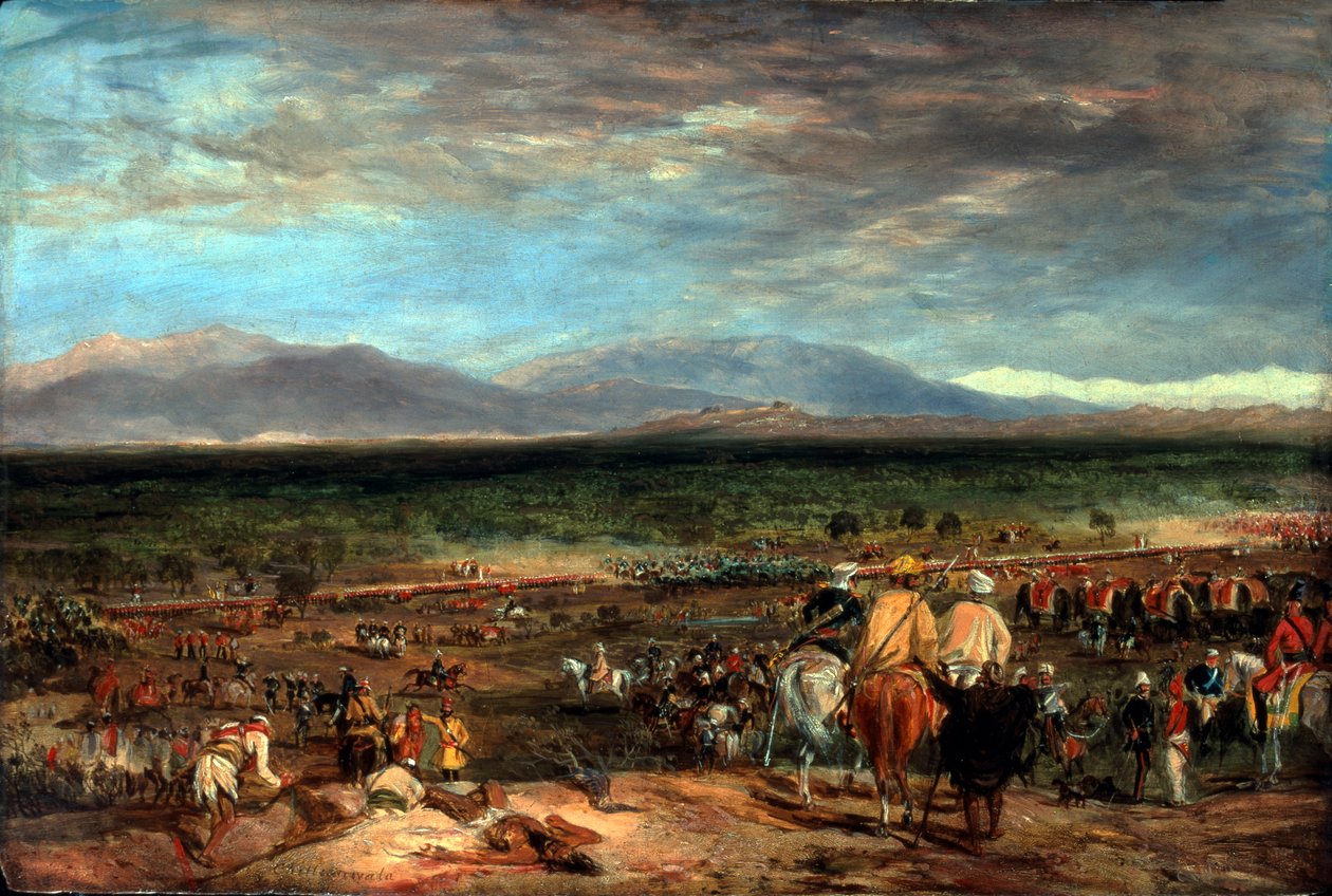 Chilianwalan taistelu, Intia, 13. tammikuuta 1849, noin 1849 tekijältä Charles Becher Young