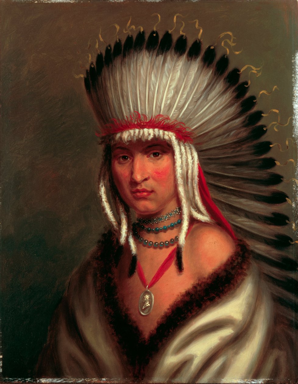 Petalesharro (antelias päällikkö), Pawnee tekijältä Charles Bird King