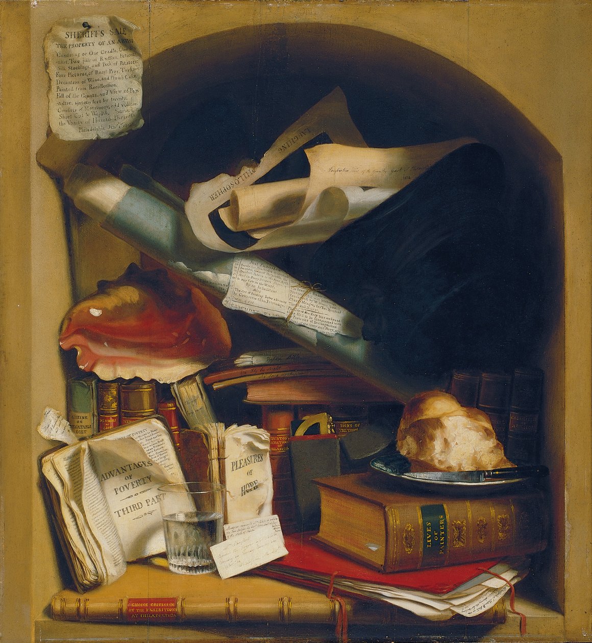 Köyhän taiteilijan kaappi, n. 1815 tekijältä Charles Bird King