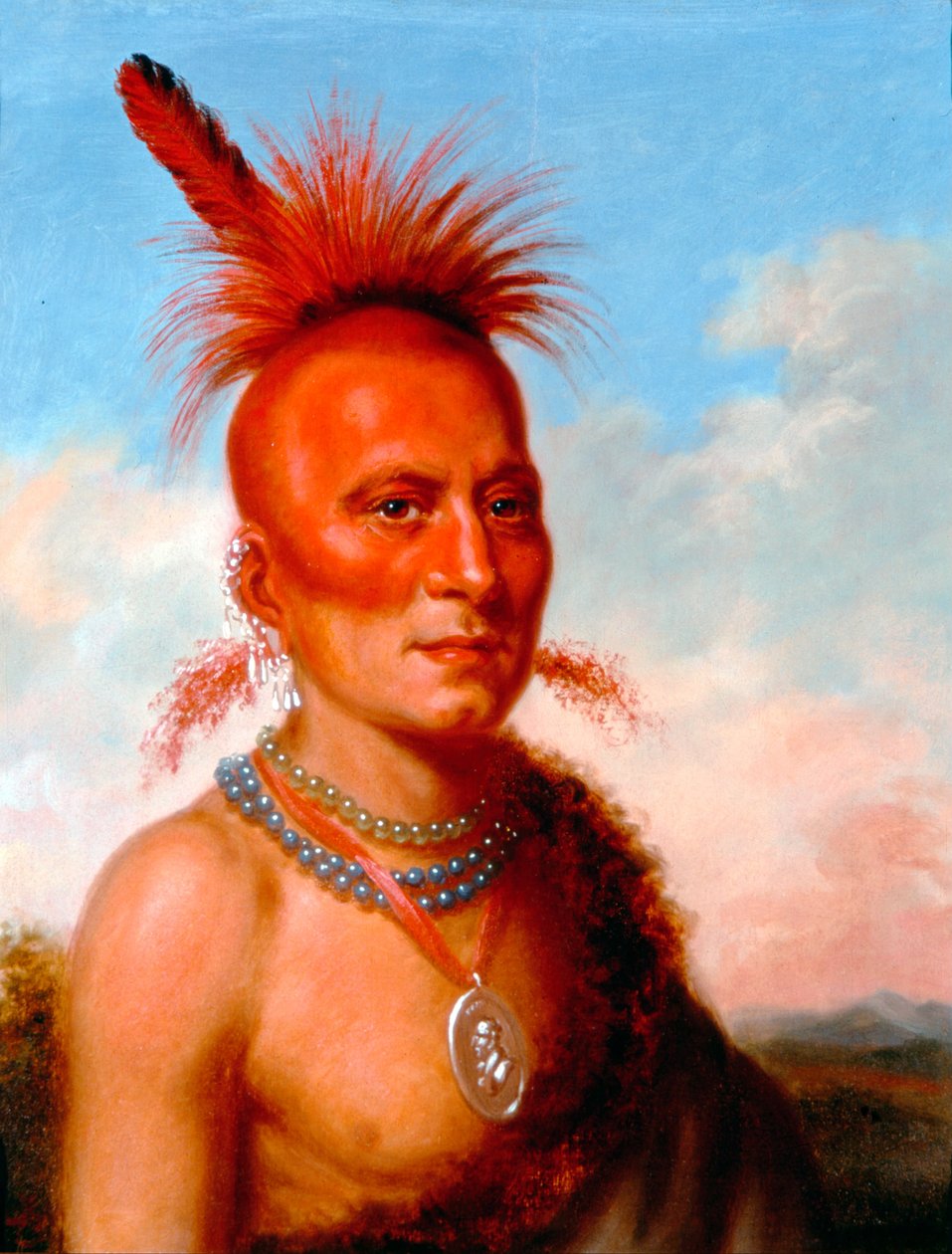 Sharitarish (paha päällikkö), Pawnee tekijältä Charles Bird King