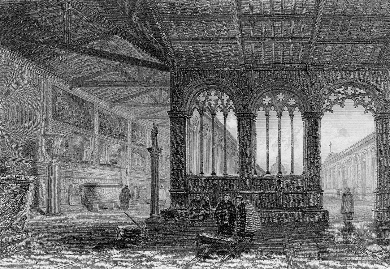 Campo Santo, Pisa, kaiverrus Edward Finden tekijältä Charles Cattermole