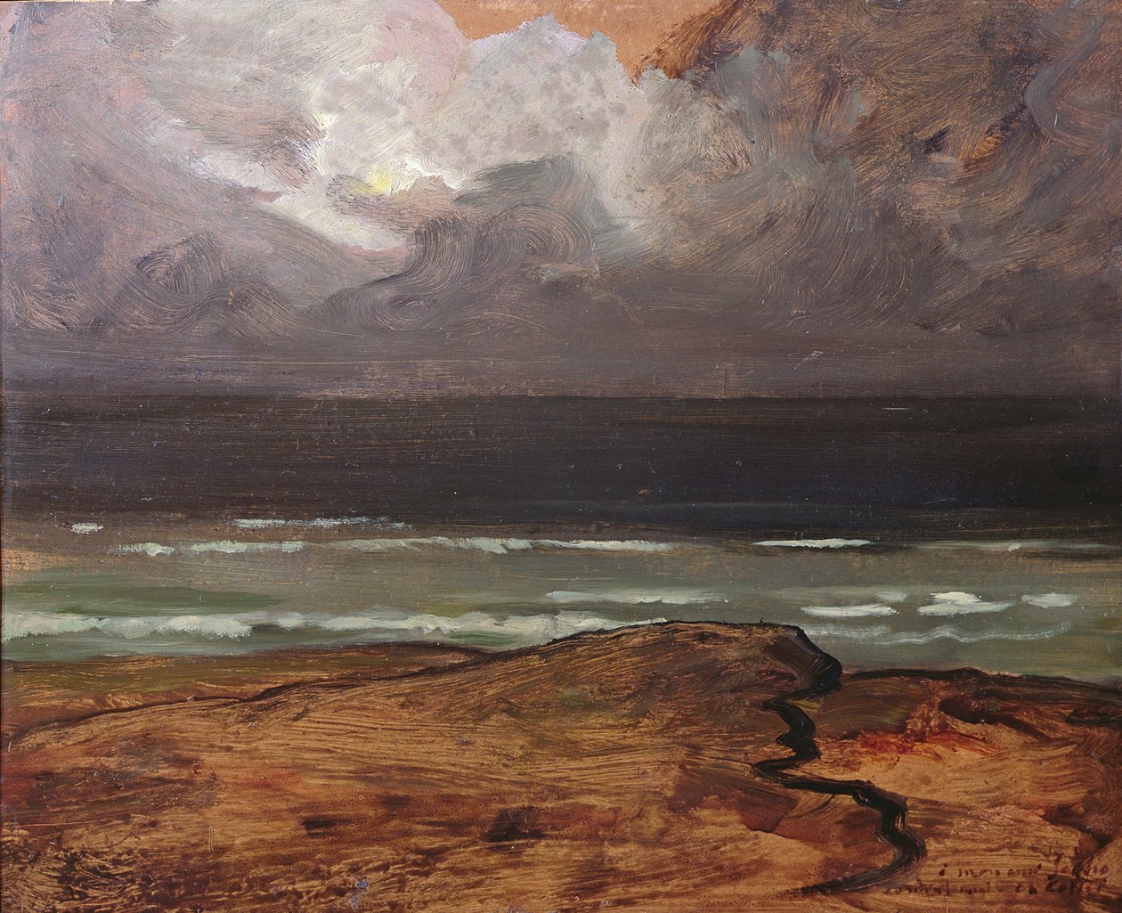 Myrsky merellä, Bretagne tekijältä Charles Cottet