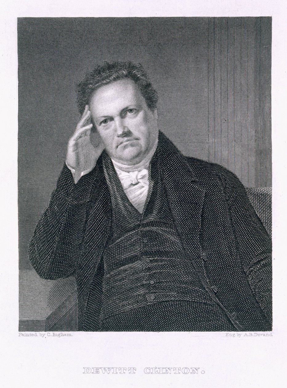 DeWitt Clinton, kaiverrus Asher Brown Durand (1796-1869) tekijältä Charles Cromwell Ingham