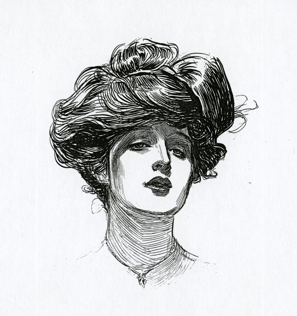 Gibson-tyttö, n. 1902 tekijältä Charles Dana Gibson
