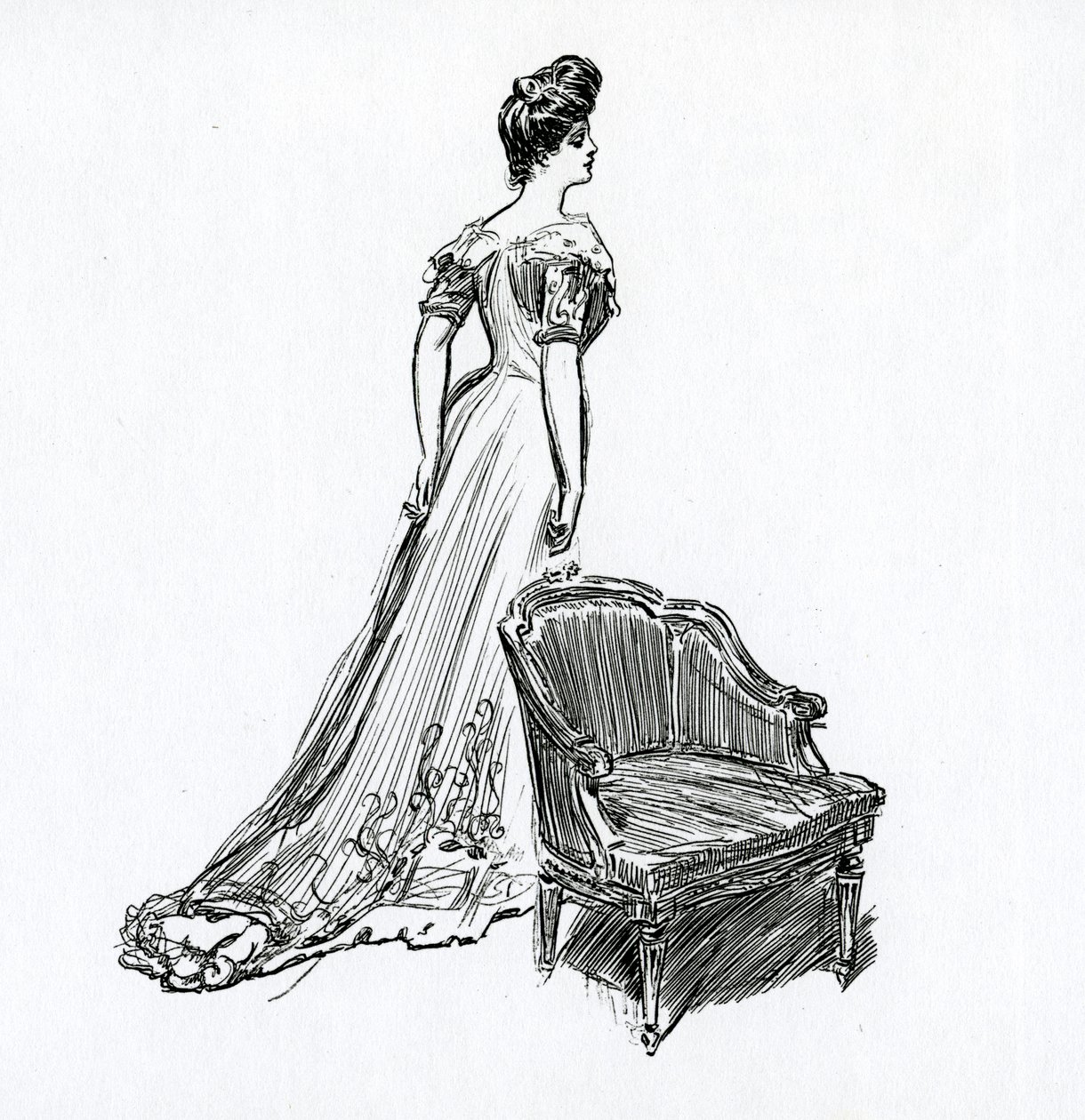Gibson-tyttö, n. 1902 tekijältä Charles Dana Gibson