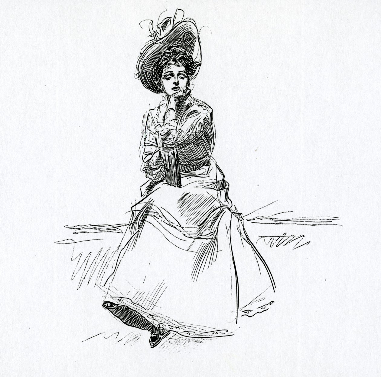 Gibson-tyttö, n. 1902 tekijältä Charles Dana Gibson