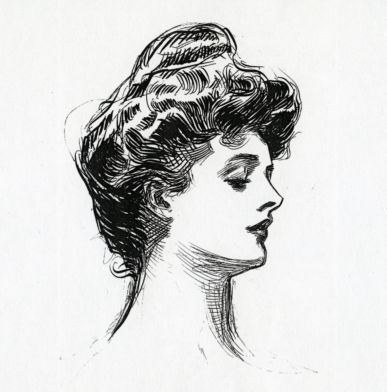 Gibson-tyttö, n. 1902 tekijältä Charles Dana Gibson